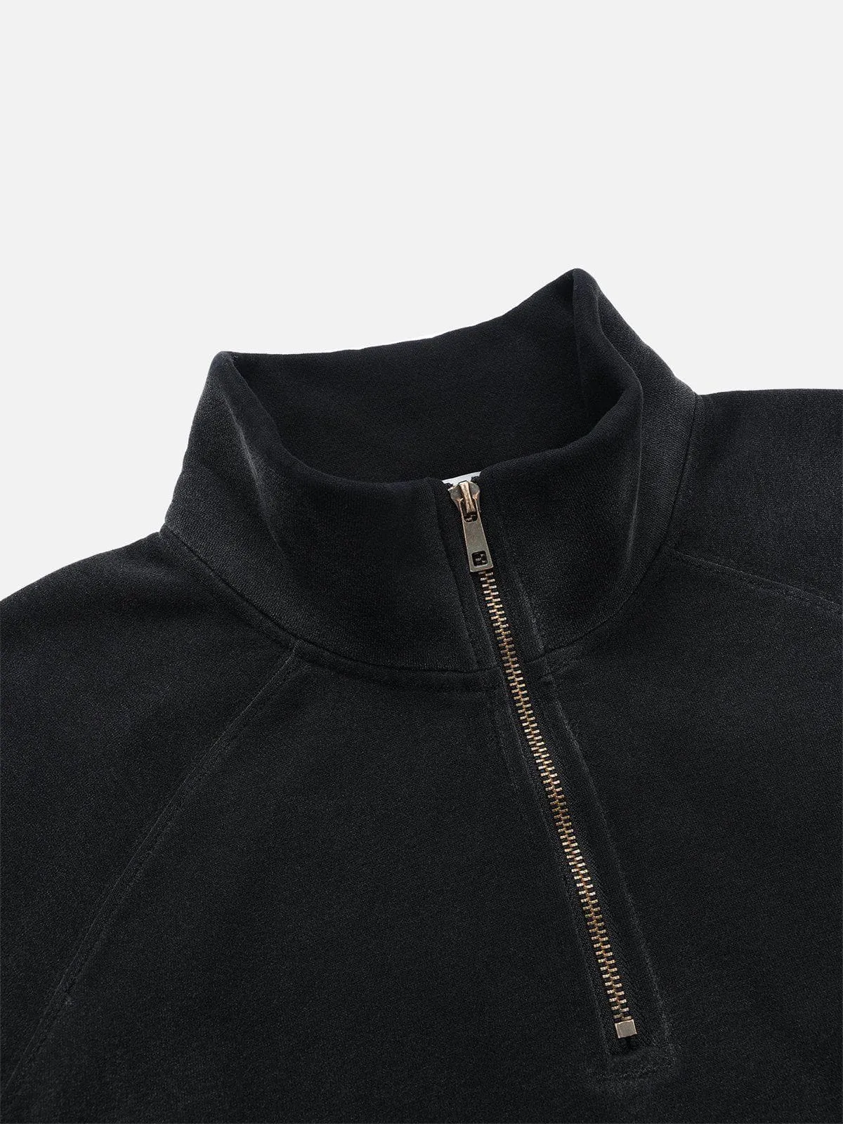 Aelfric Eden Half Zip Up Washed Sweatshirt sold by Aelfric Eden product image thumbnail 3