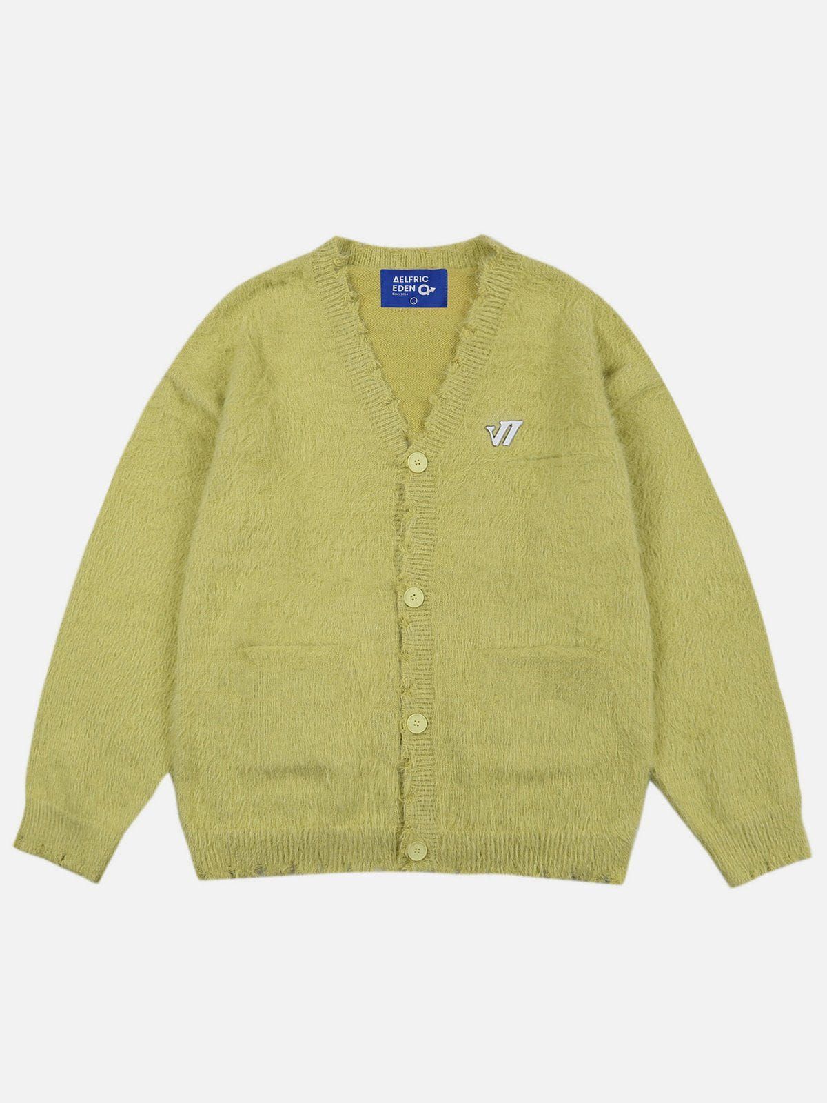 Aelfric Eden Solid Distressed Cardigan sold by Aelfric Eden product image thumbnail 4