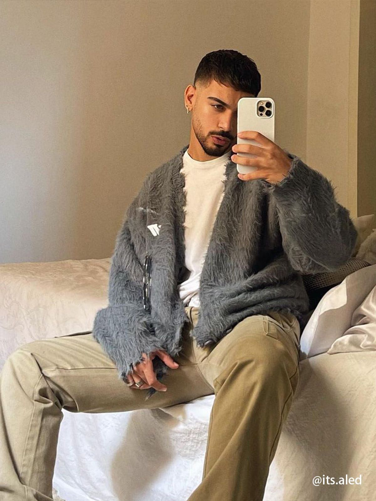 Aelfric Eden Solid Distressed Cardigan sold by Aelfric Eden