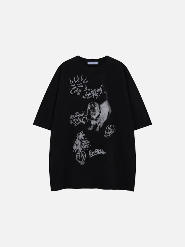 Tシャツ・カットソー Aelfric Eden Cerberus Graphic Washed Tee Aelfric Eden Cerberus Graphic Washed Tee – Aelfric eden