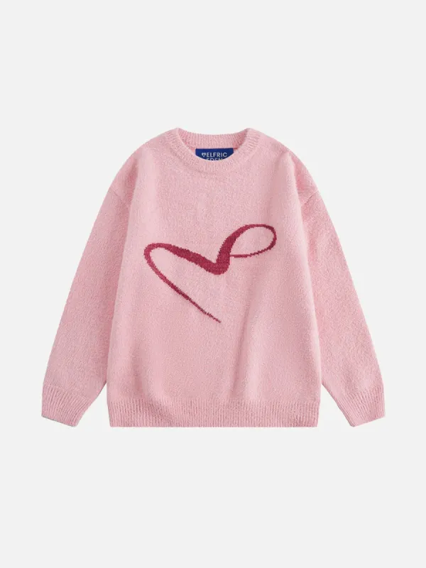 Aelfric Eden Line Heart Graphic Sweater sold by Aelfric Eden