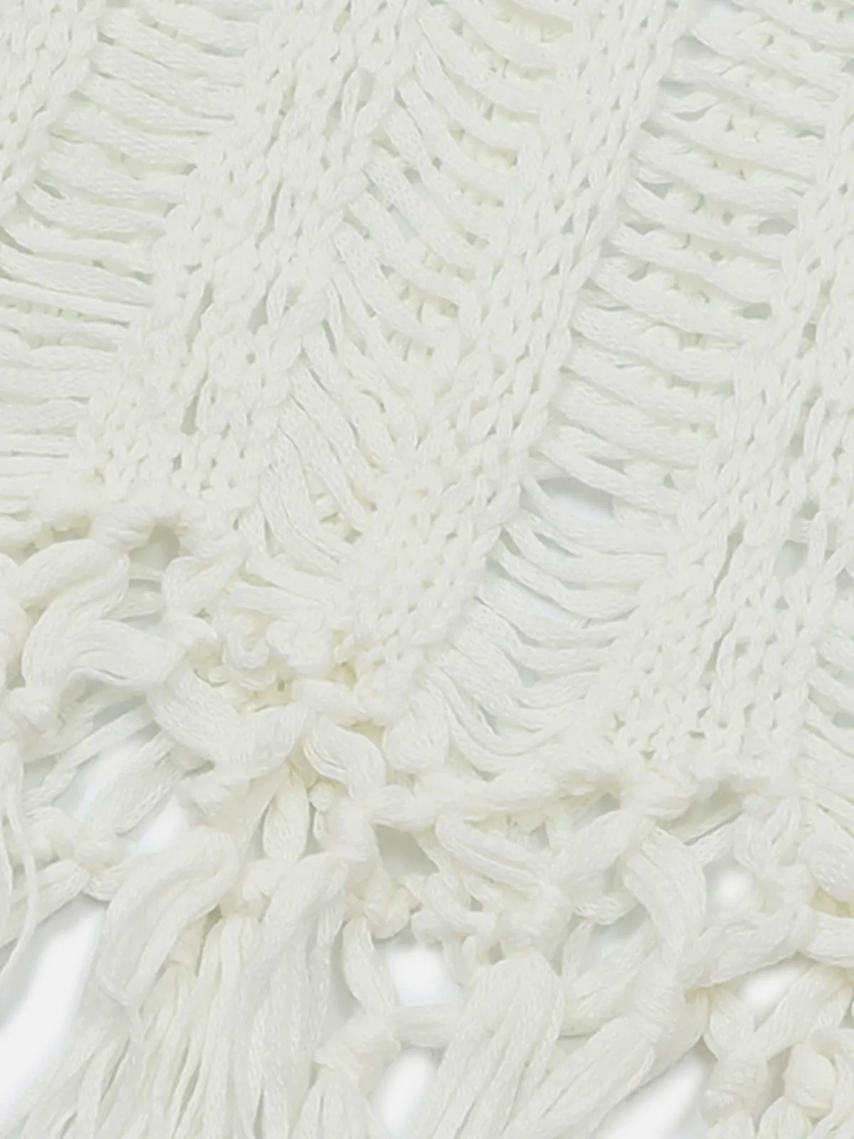 Aelfric Eden Open Knit Tassel Sweater Vest sold by Aelfric Eden product image thumbnail 5