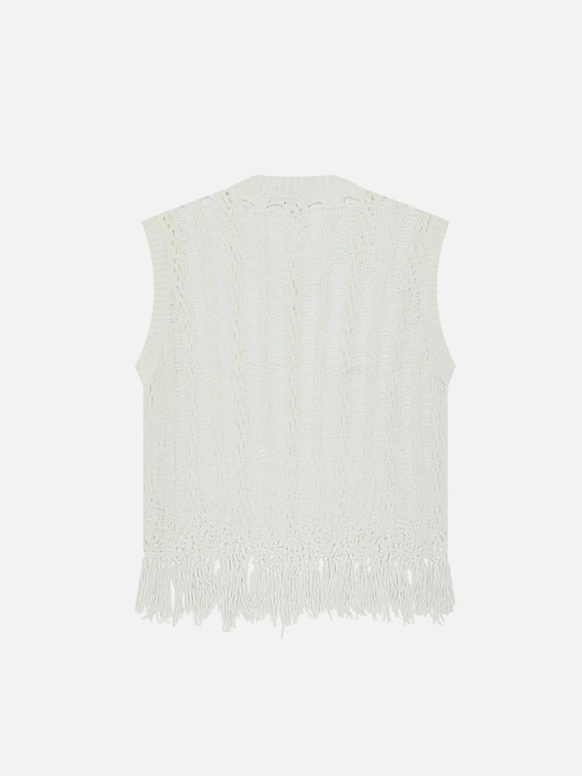Aelfric Eden Open Knit Tassel Sweater Vest sold by Aelfric Eden product image thumbnail 4