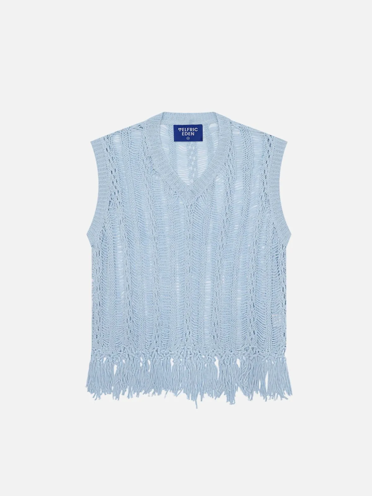 Aelfric Eden Open Knit Tassel Sweater Vest sold by Aelfric Eden product image thumbnail 2