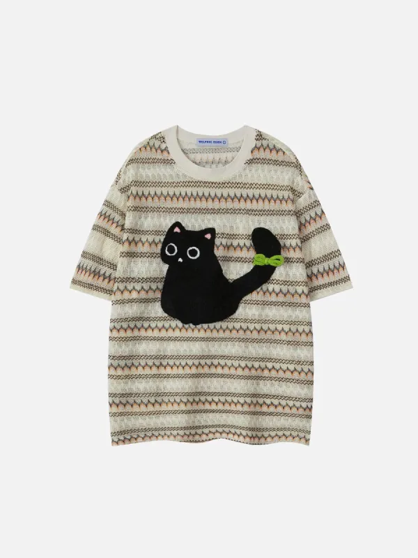 Aelfric Eden Fair Isle Open Knit Tee sold by Aelfric Eden