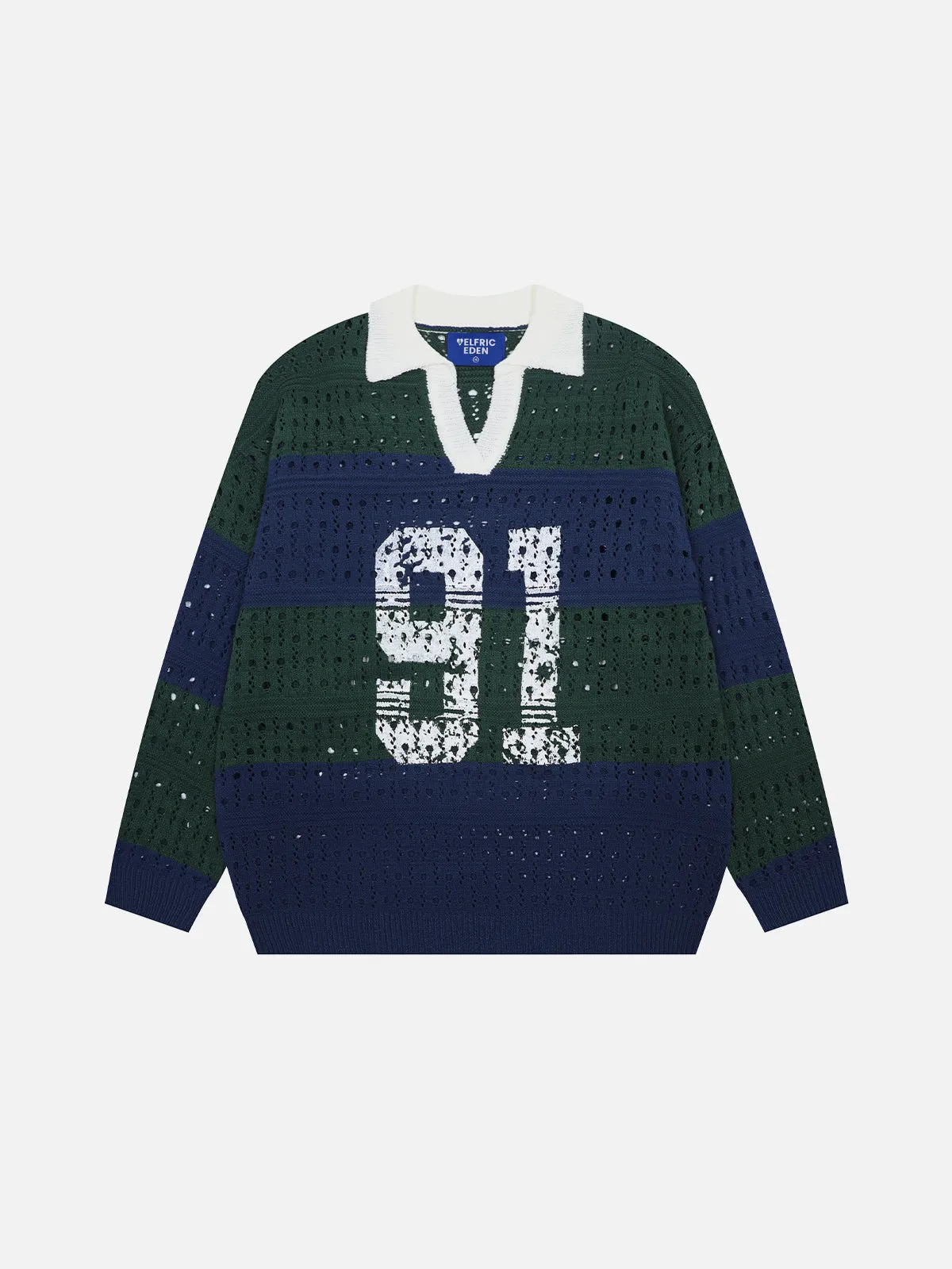 Aelfric Eden Stripe Open Knit Sweater sold by Aelfric Eden product image thumbnail 2