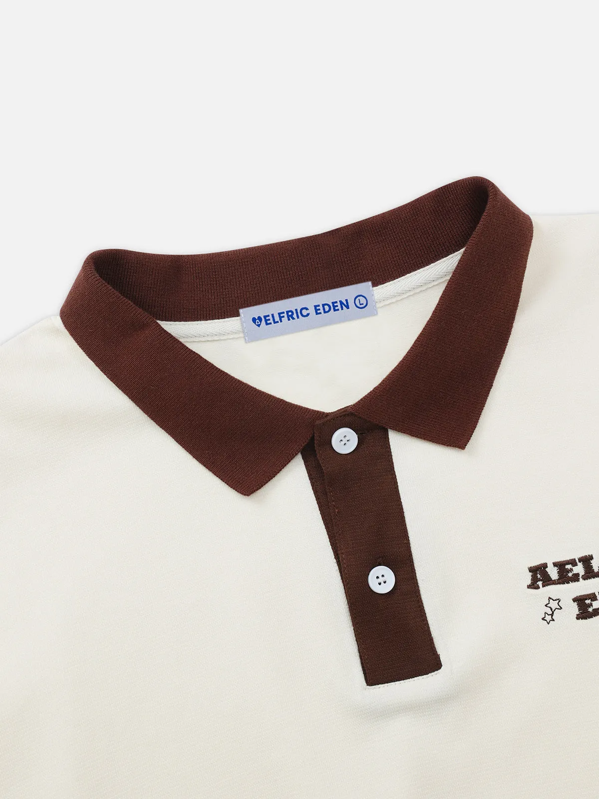 Aelfric Eden Color Blocking Polo Long Sleeve Tee sold by Aelfric Eden product image thumbnail 3