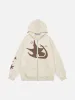 Aelfric Eden Star Foam Printing Zip Up Hoodie sold by Aelfric Eden
