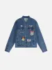 Aelfric Eden Embroidery Badge Boxy Denim Jacket sold by Aelfric Eden
