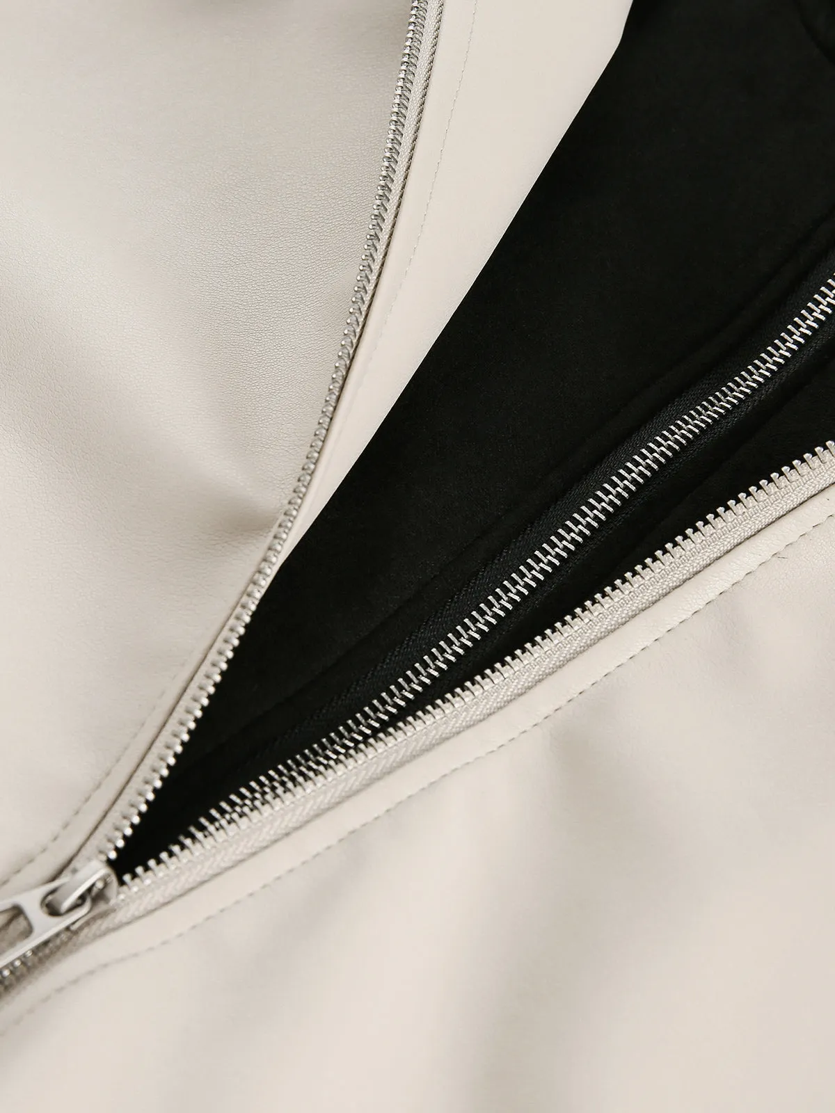 Aelfric Eden Two Layer Boxy Faux Leather Jacket sold by Aelfric Eden product image thumbnail 5