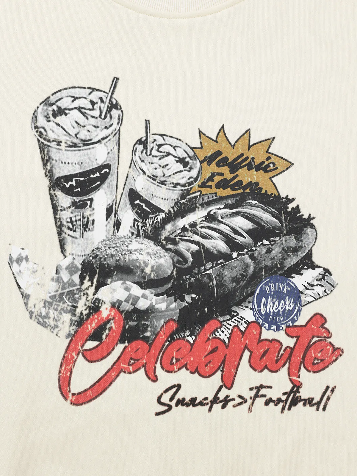 Aelfric Eden Food Print Sweatshirt sold by Aelfric Eden product image thumbnail 4