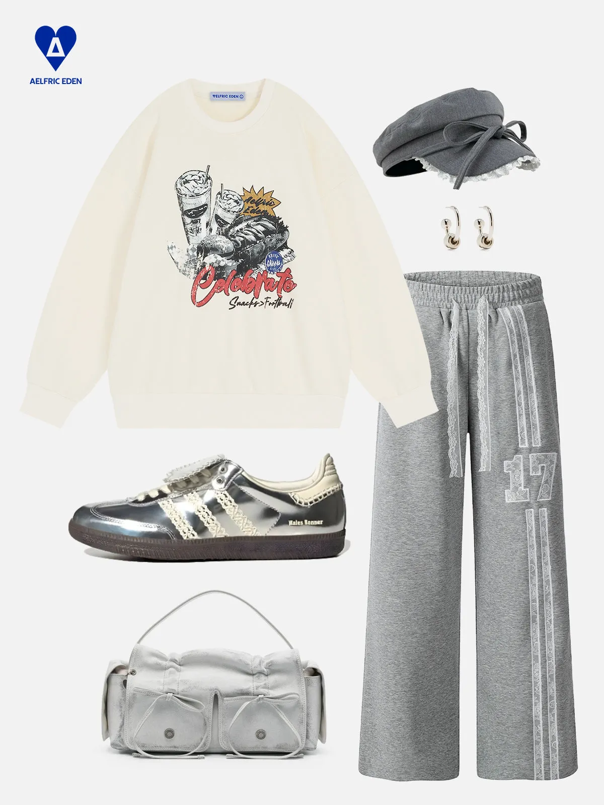 Aelfric Eden Food Print Sweatshirt sold by Aelfric Eden product image thumbnail 3