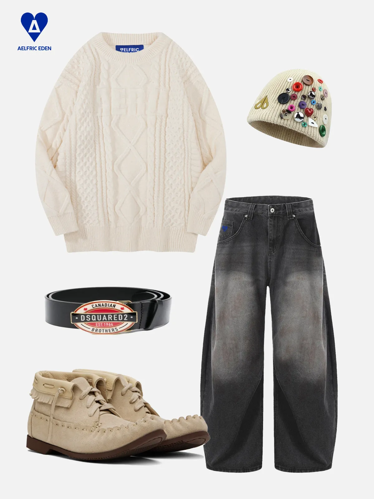 Aelfric Eden Solid Cable Stitch Sweater sold by Aelfric Eden product image thumbnail 3