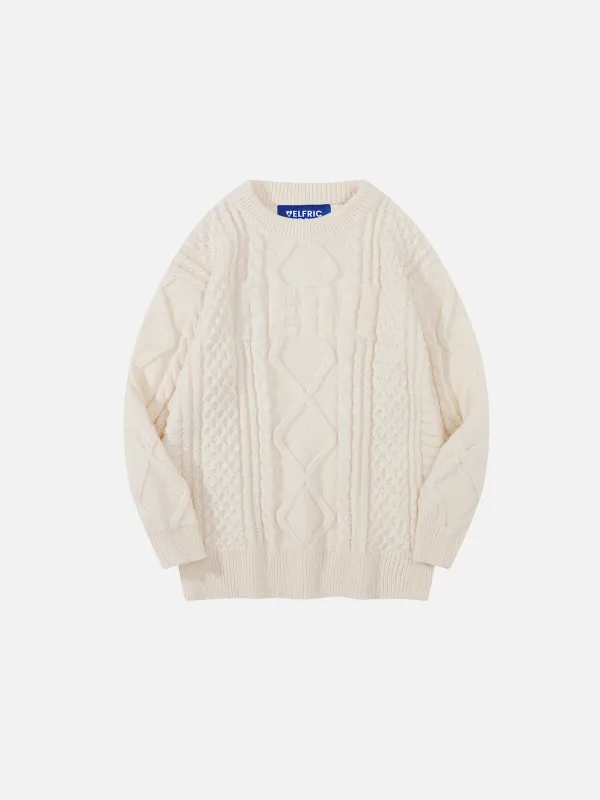 Aelfric Eden Solid Cable Stitch Sweater sold by Aelfric Eden