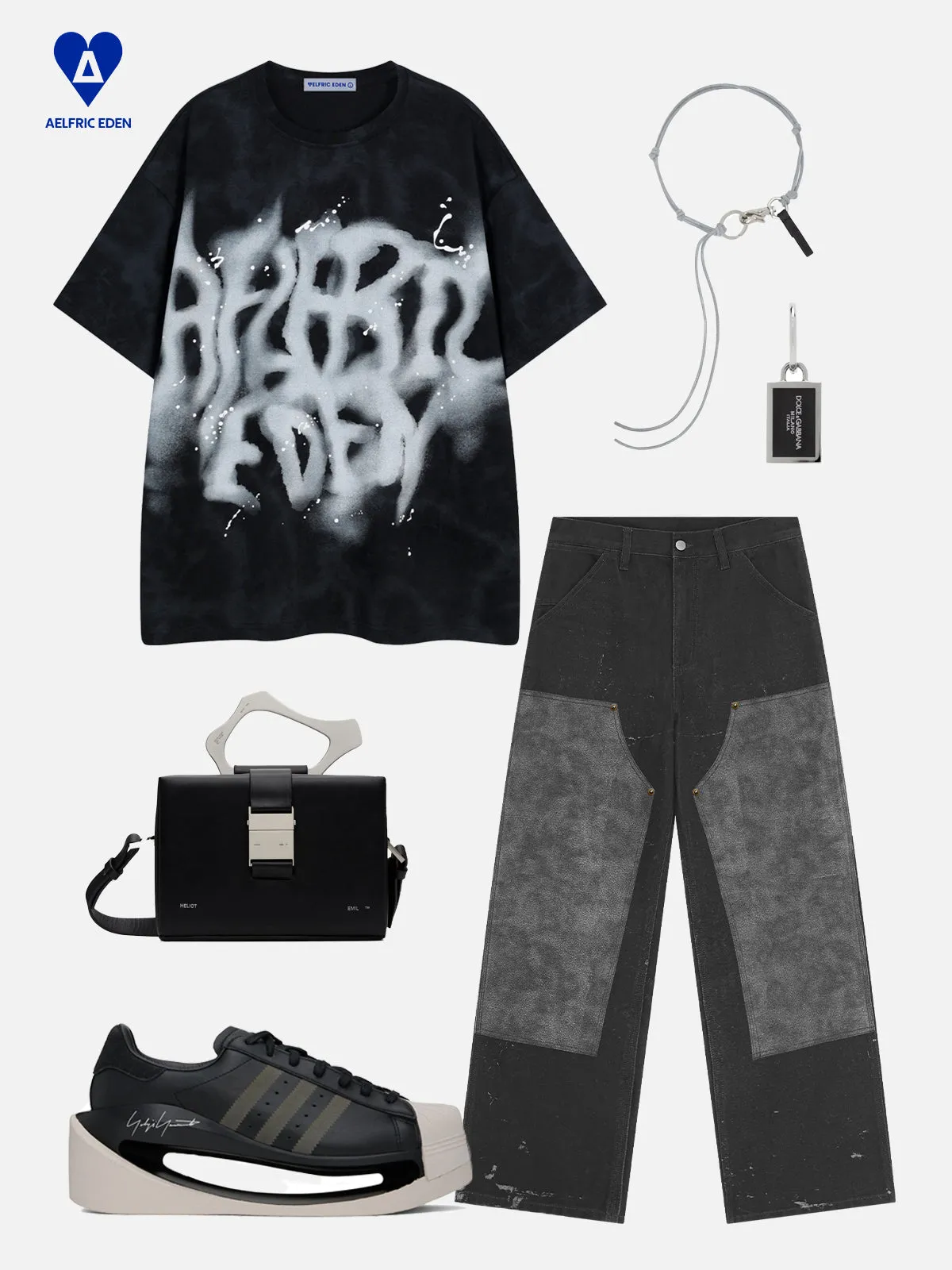 Aelfric Eden Carpenter 3D Print Double Knee Jeans sold by Aelfric Eden product image thumbnail 3