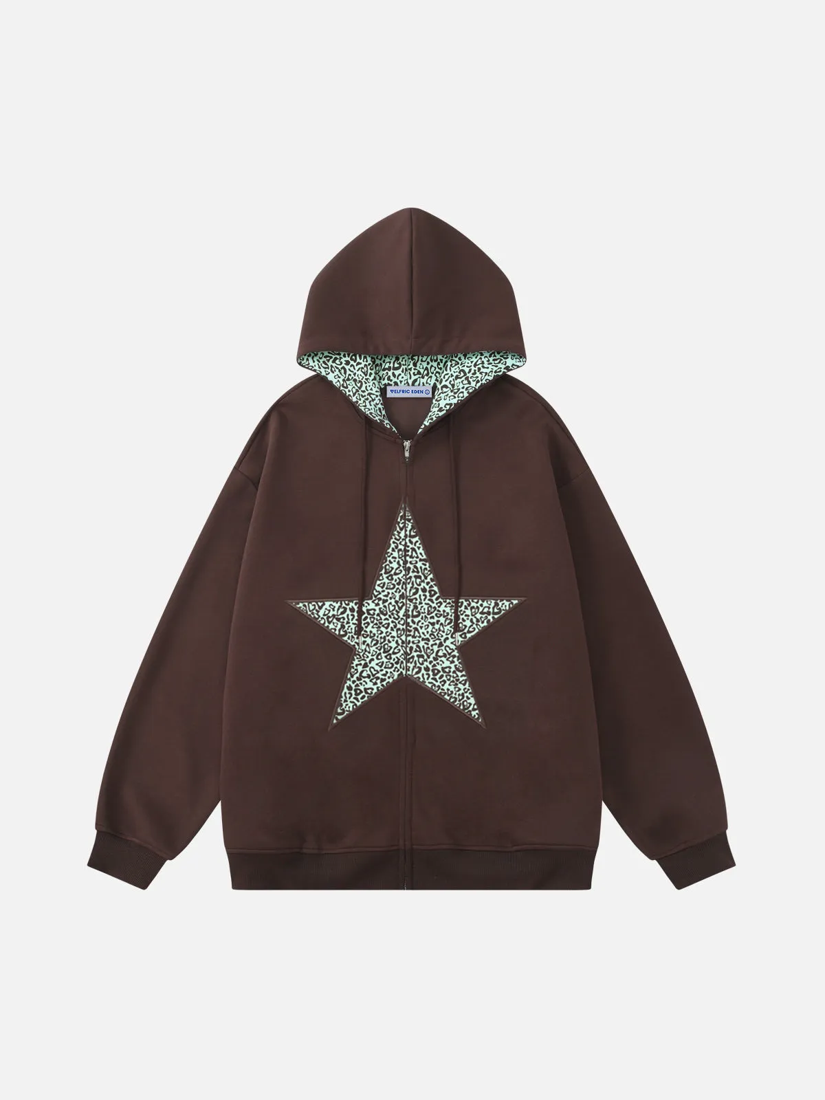 Aelfric Eden Oversized Leopard Star Hoodie sold by Aelfric Eden