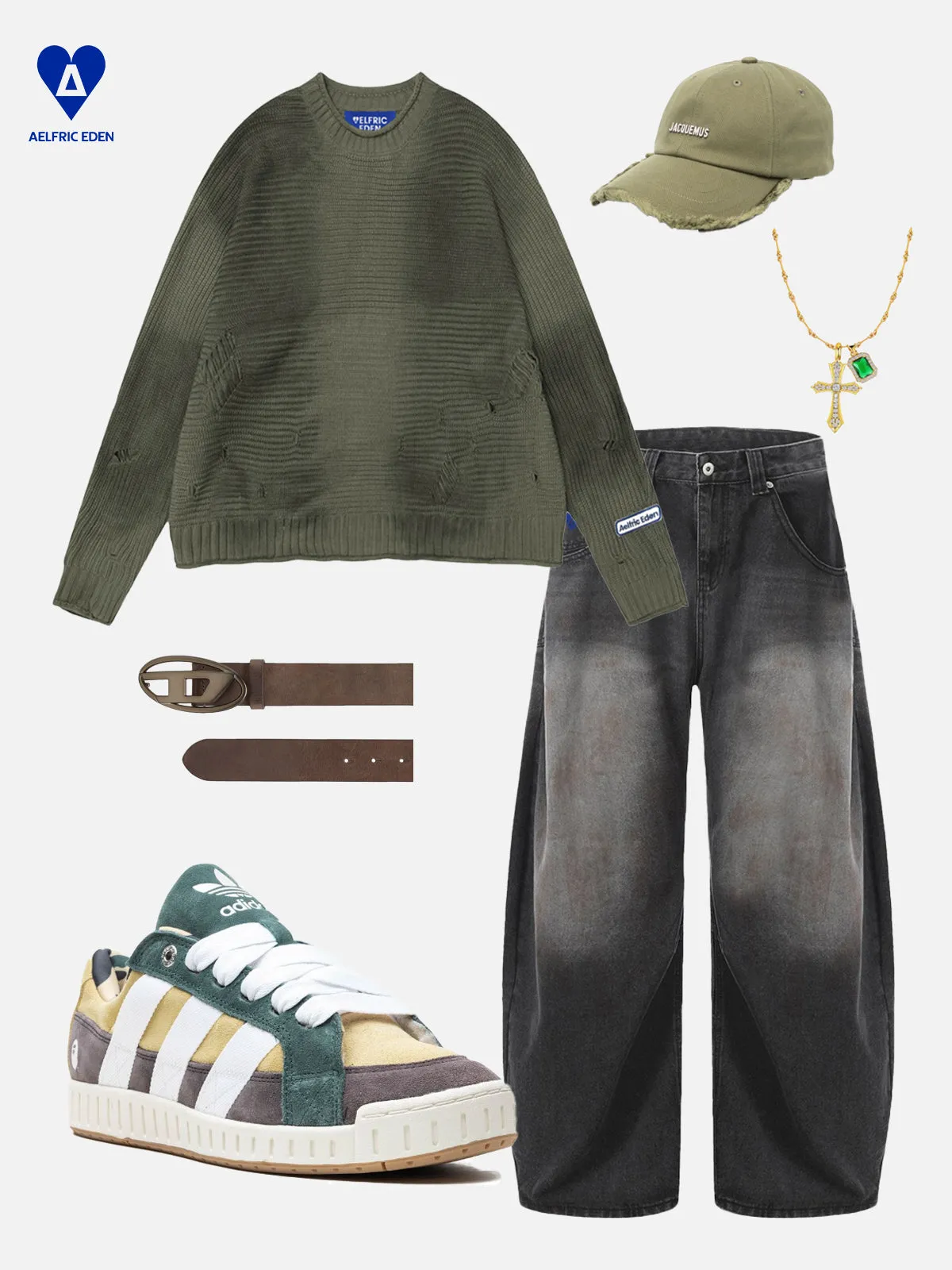 Aelfric Eden Washed Distressed Sweater sold by Aelfric Eden product image thumbnail 3