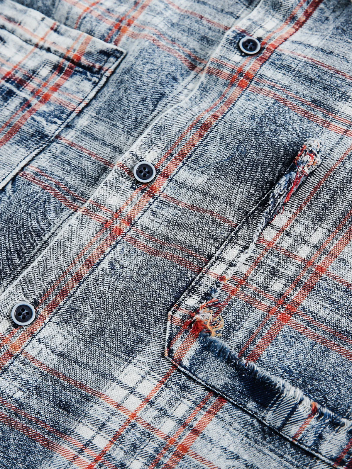 Aelfric Eden Distressed Washed Long Sleeve Shirt sold by Aelfric Eden product image thumbnail 5