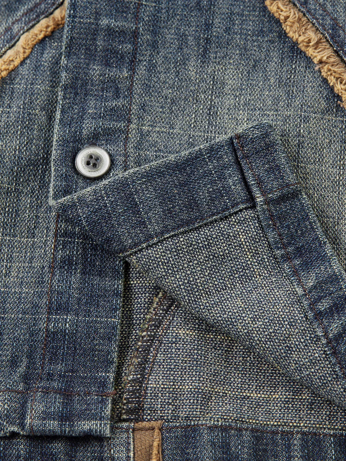 Aelfric Eden Washed Denim Short Sleeve Shirt sold by Aelfric Eden product image thumbnail 4