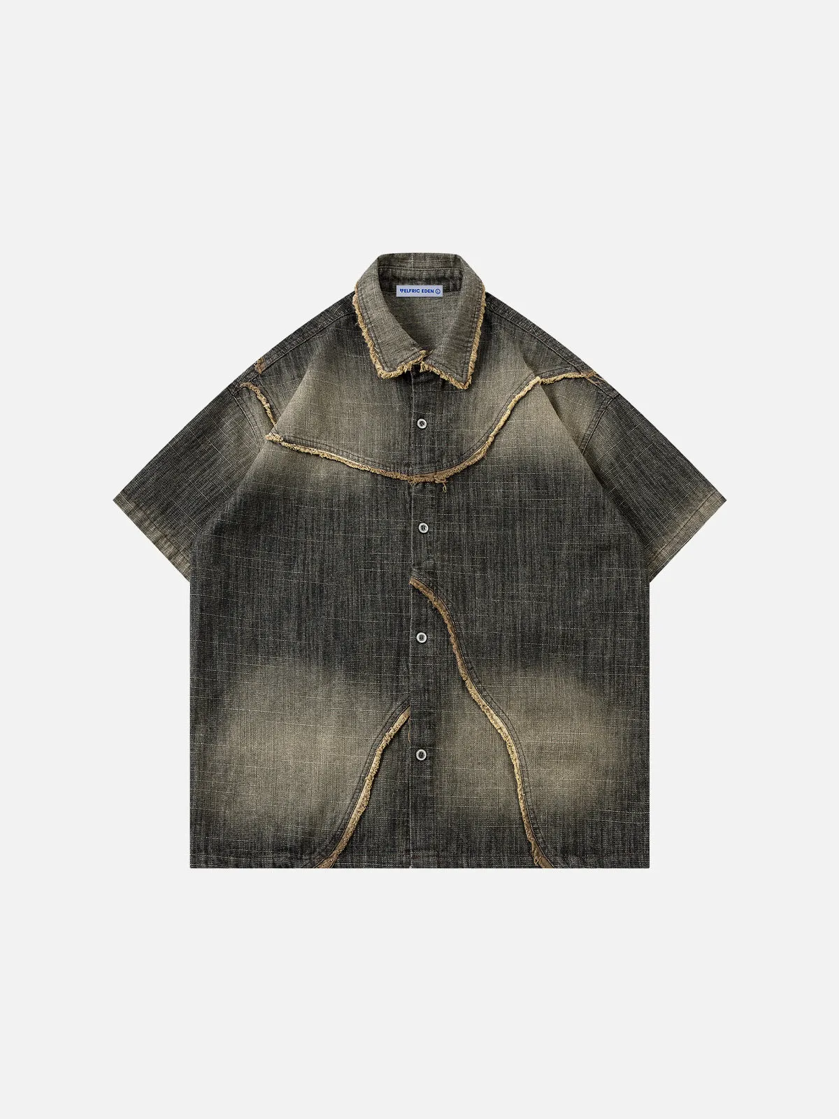 Aelfric Eden Washed Denim Short Sleeve Shirt sold by Aelfric Eden product image thumbnail 2