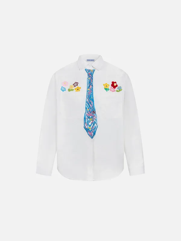 Aelfric Eden Graffiti Necktie Shirt sold by Aelfric Eden