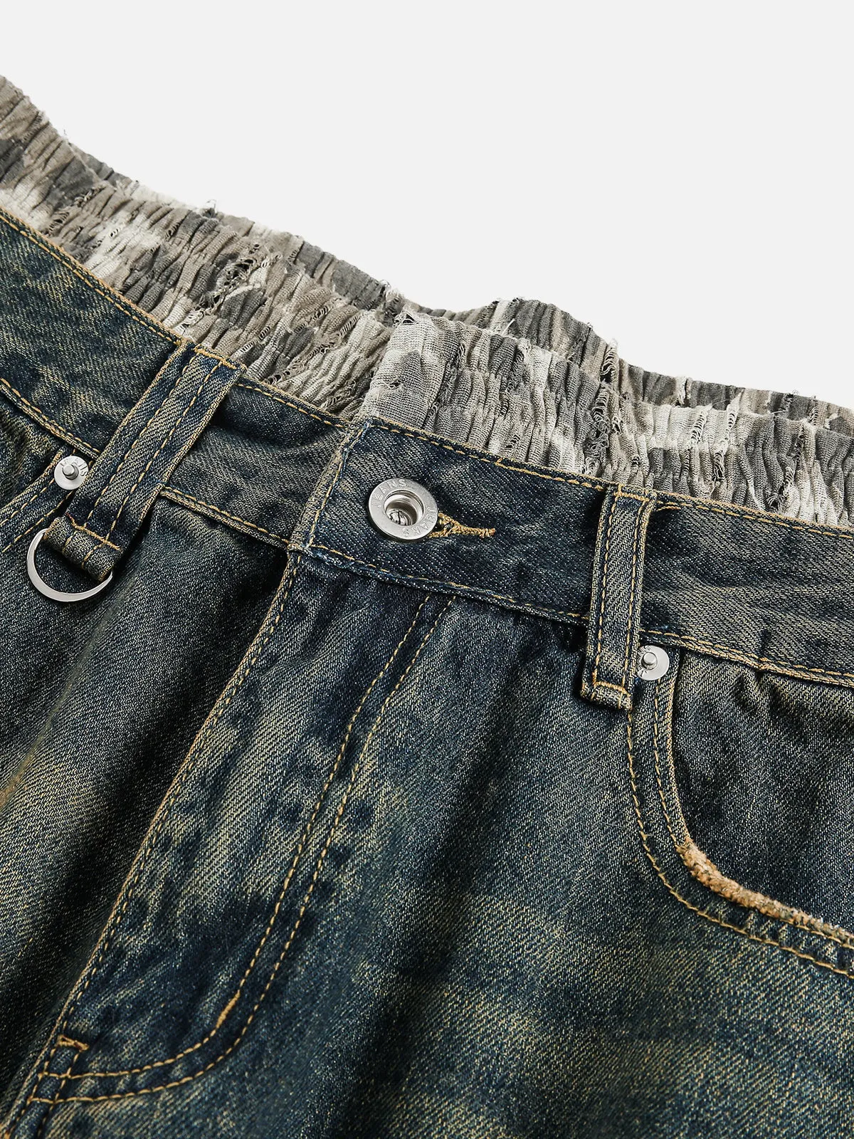 Aelfric Eden Camouflage Double Waist Longline Jorts sold by Aelfric Eden product image thumbnail 3