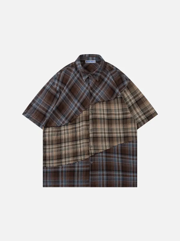 Aelfric Eden Plaid Patchwork Shirt sold by Aelfric Eden