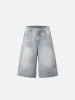 Aelfric Eden Distressed Washed Loose Longline Jorts sold by Aelfric Eden