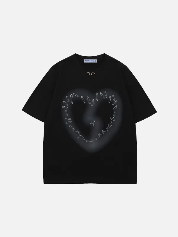 Aelfric Eden Pin Heart Graphic Tee made by Aelfric Eden