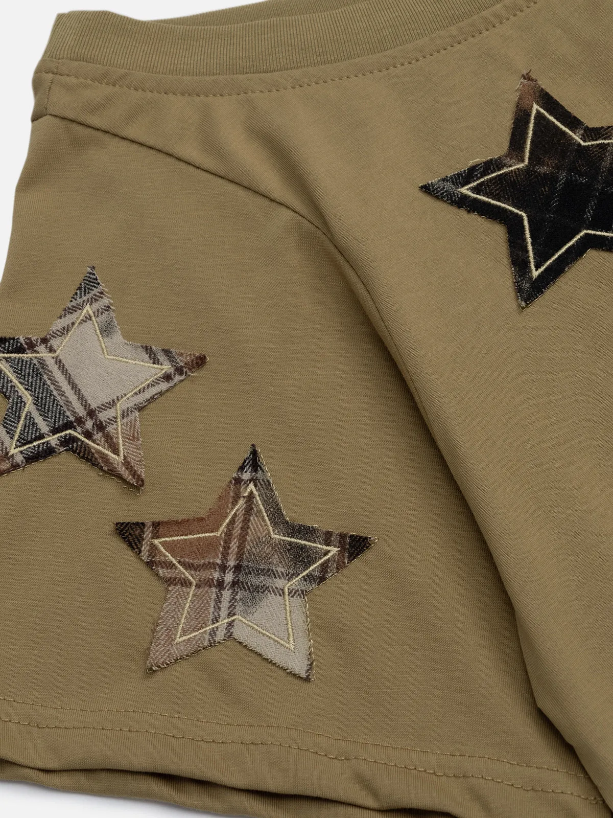 Aelfric Eden Plaid Scarf Off shoulder Tee sold by Aelfric Eden product image thumbnail 5