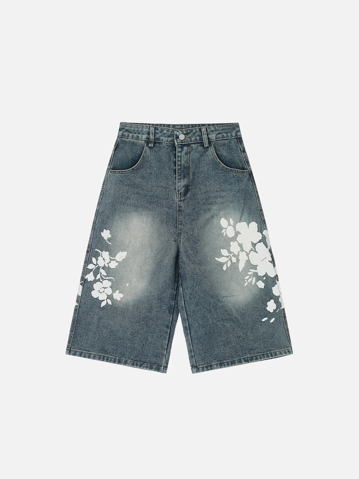 Aelfric Eden Floral Graphic Longline Jorts sold by Aelfric Eden