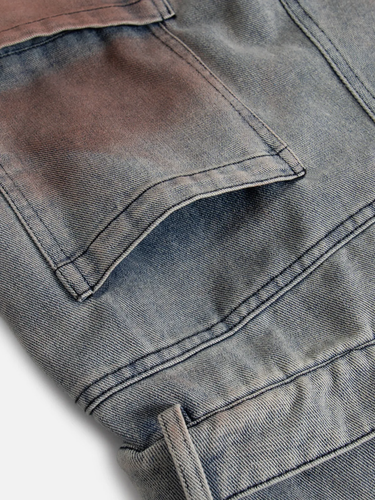 Aelfric Eden Dirty Double Waist Baggy Jeans sold by Aelfric Eden product image thumbnail 4