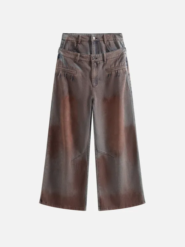 Aelfric Eden Multi Pocket Fringe Barrel Jeans | Parallel