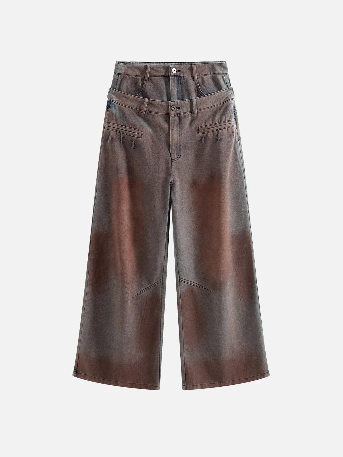 Aelfric Eden Dirty Double Waist Baggy Jeans sold by Aelfric Eden