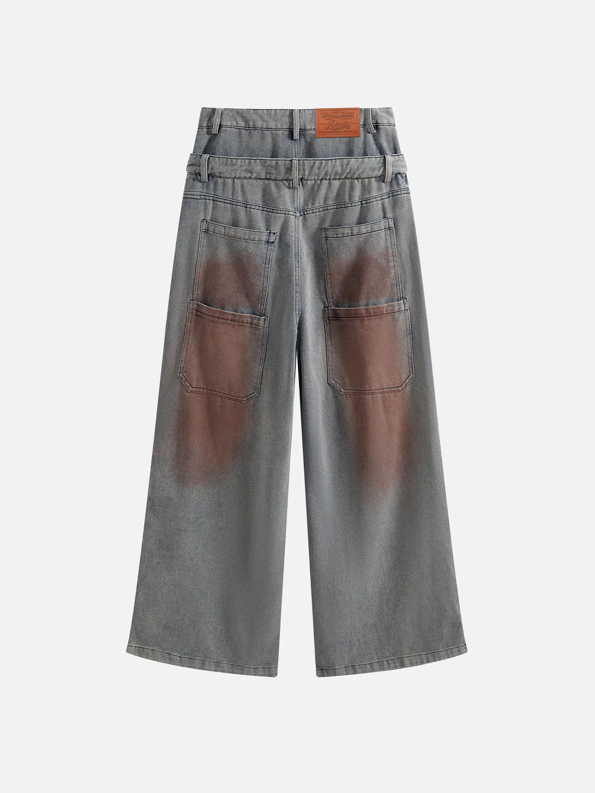 Aelfric Eden Dirty Double Waist Baggy Jeans sold by Aelfric Eden product image thumbnail 2