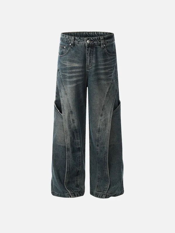 Aelfric Eden Deconstructive Washed Loose Jeans sold by Aelfric Eden