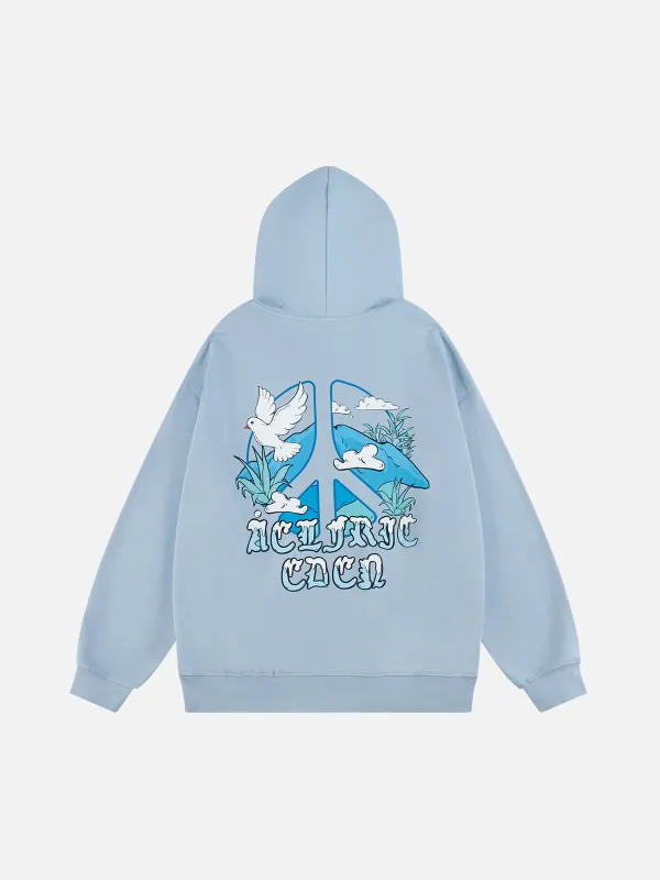 Aelfric Eden Peace Pigeon Boxy Pullover Hoodie sold by Aelfric Eden