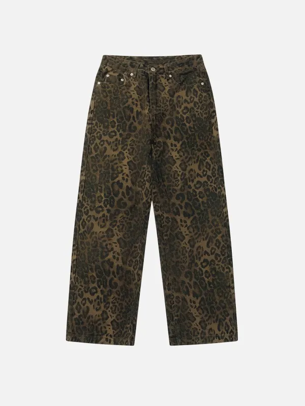 Aelfric Eden Leopard Print Jeans sold by Aelfric Eden