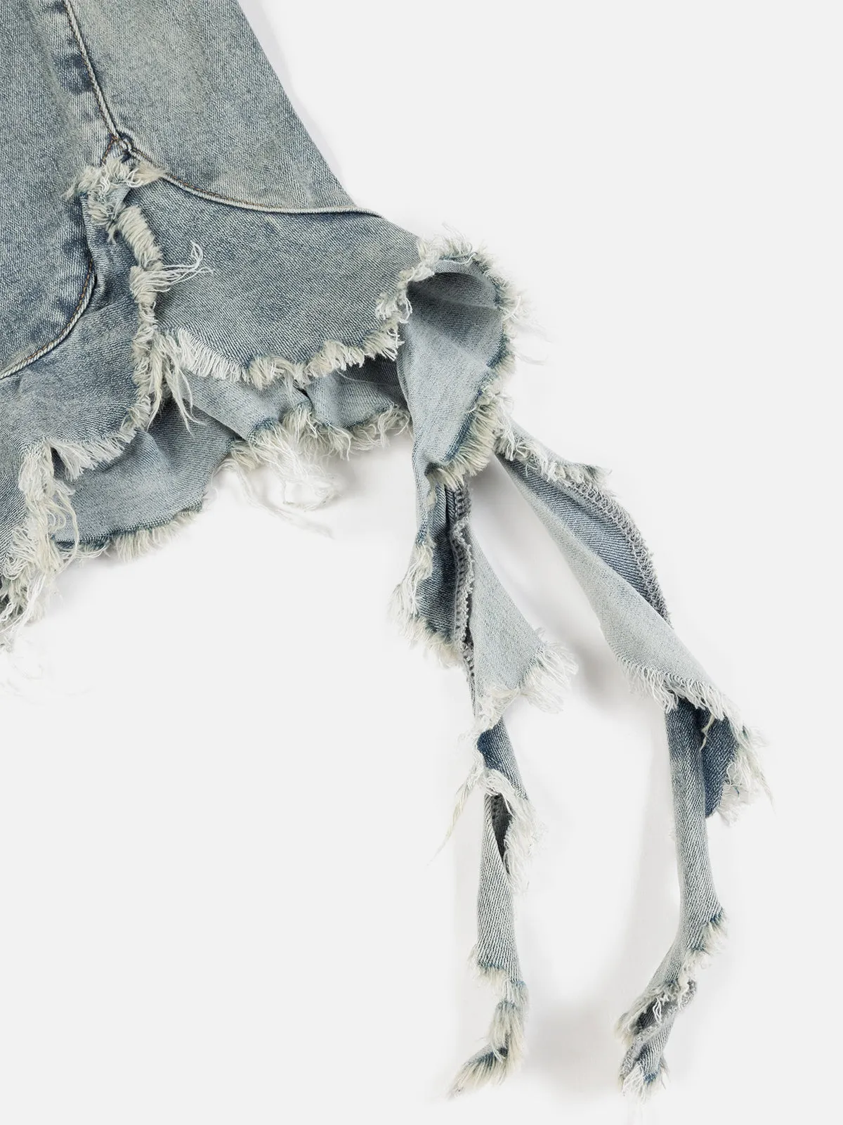 Aelfric Eden Fringe Hem Denim Bandeau Top sold by Aelfric Eden product image thumbnail 4