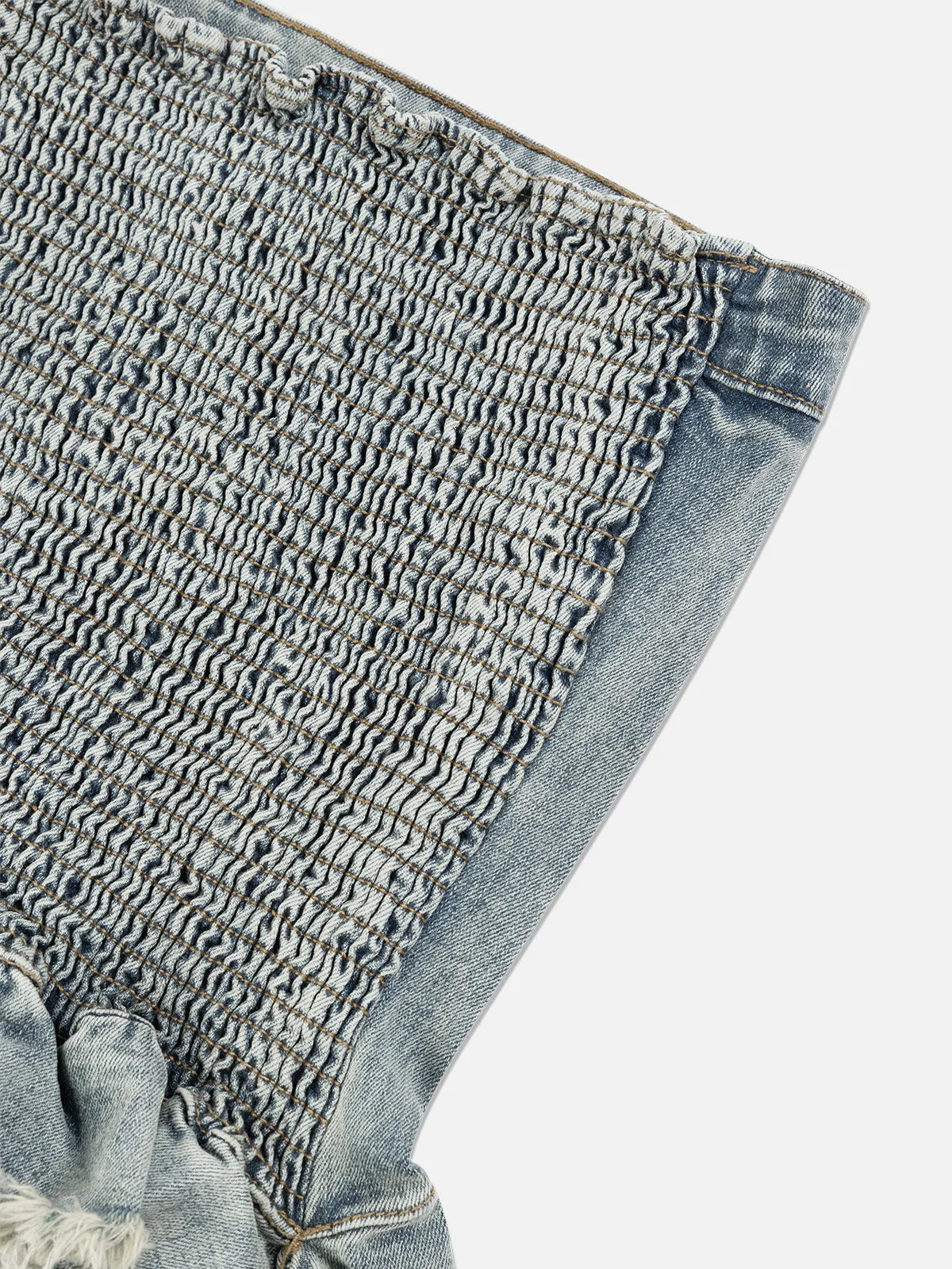 Aelfric Eden Fringe Hem Denim Bandeau Top sold by Aelfric Eden product image thumbnail 3