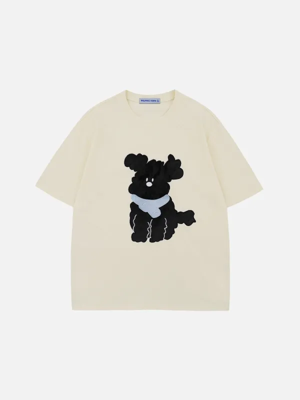 Aelfric Eden Puppy Applique Embroidery Tee sold by Aelfric Eden