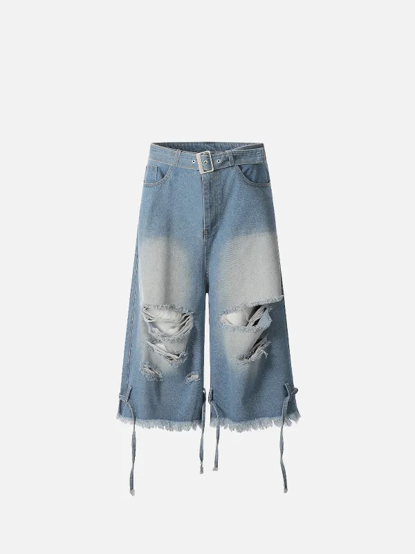 Aelfric Eden Ripped Longline Jorts sold by Aelfric Eden