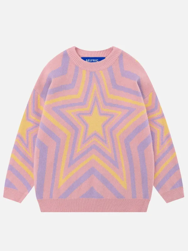 Aelfric Eden Dispersal Star Graphic Sweater sold by Aelfric Eden