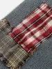 Aelfric Eden Plaid Patchwork Washed Denim Jacket sold by Aelfric Eden