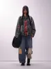 Aelfric Eden Plaid Patchwork Washed Denim Jacket sold by Aelfric Eden