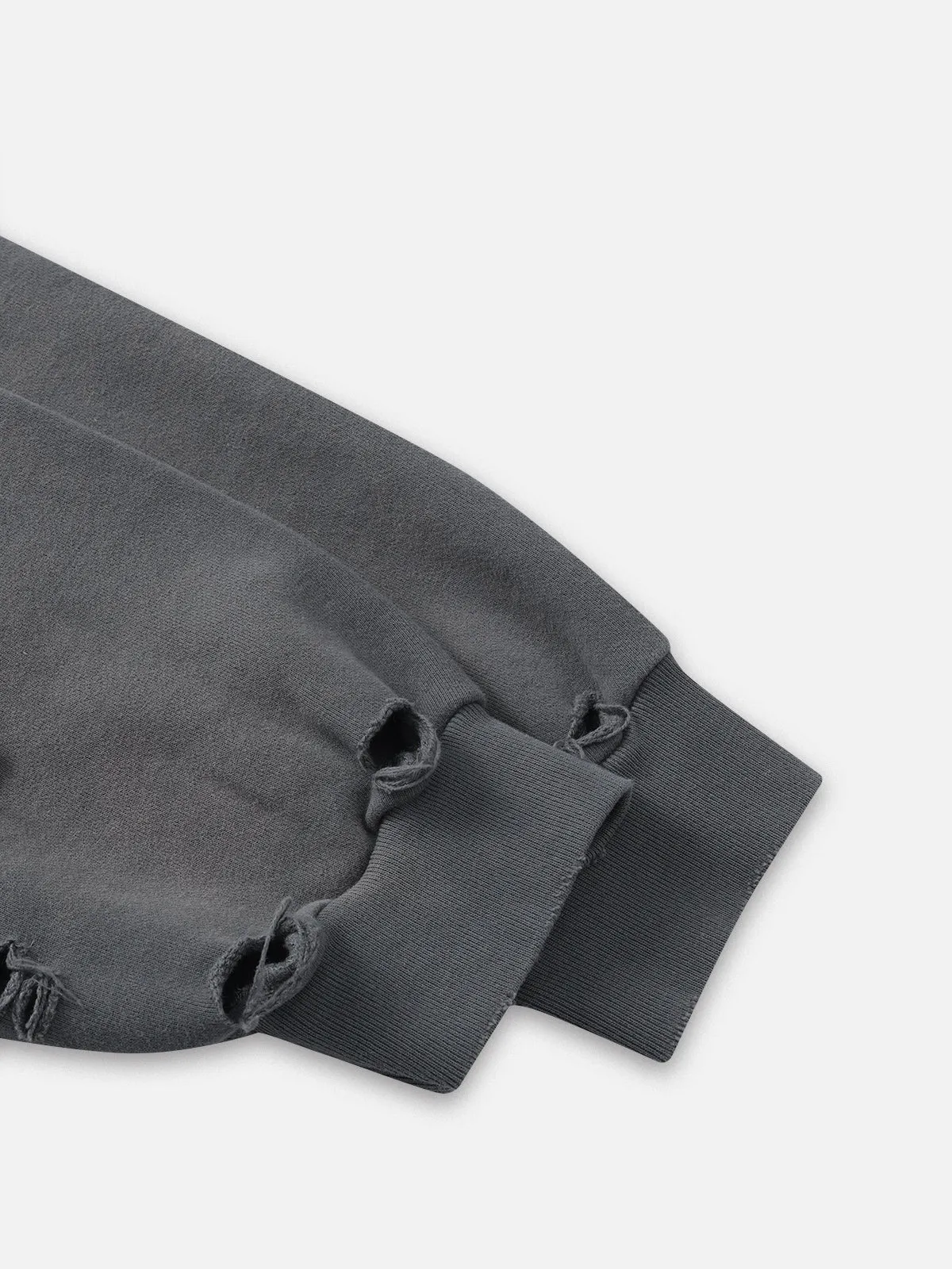 Aelfric Eden Oversized Distressed Zip-Up Hoodie sold by Aelfric Eden product image thumbnail 5