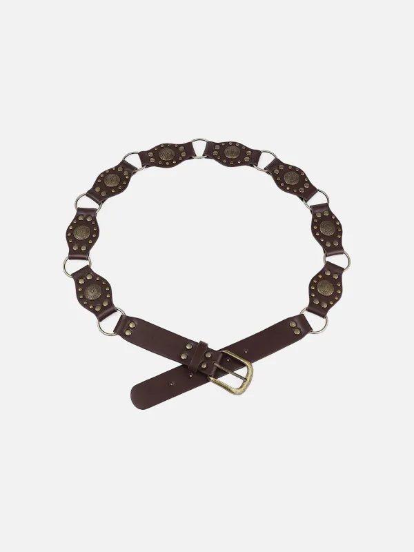 Vintage Rivet Faux Leather Belt sold by Aelfric Eden