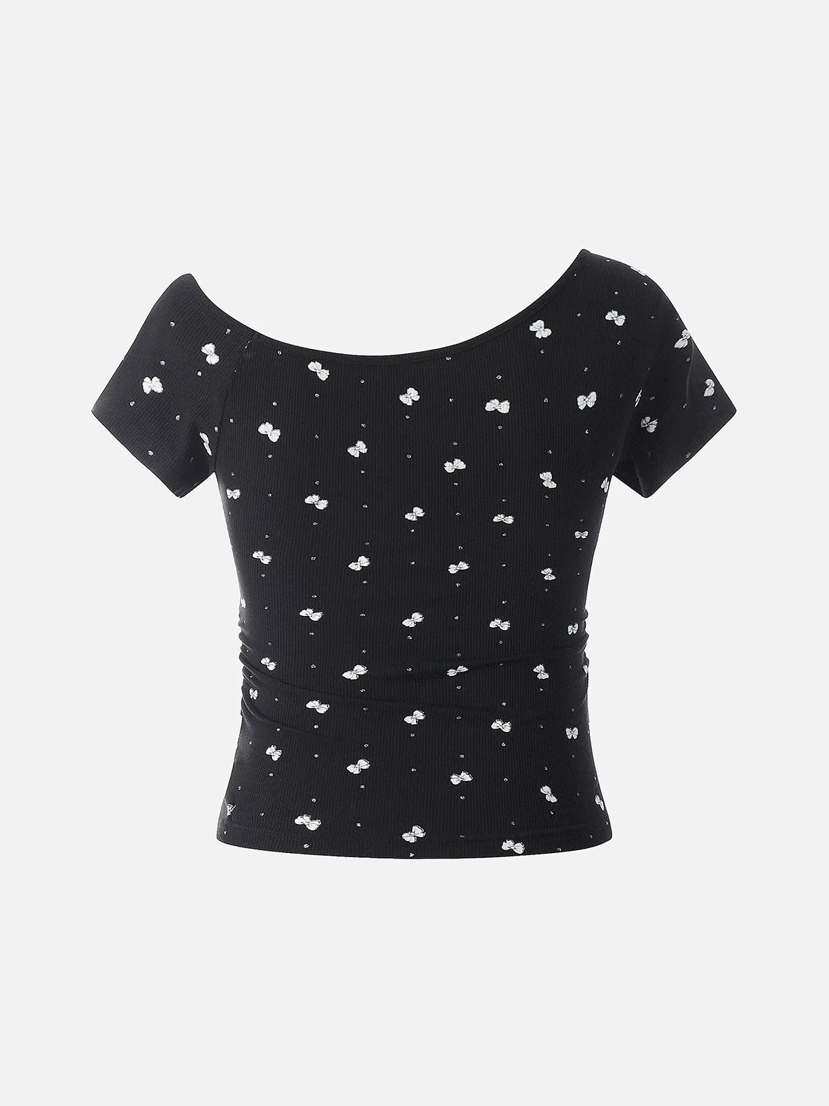 Aelfric Eden Bow Oblique Shoulder Tee sold by Aelfric Eden product image thumbnail 3