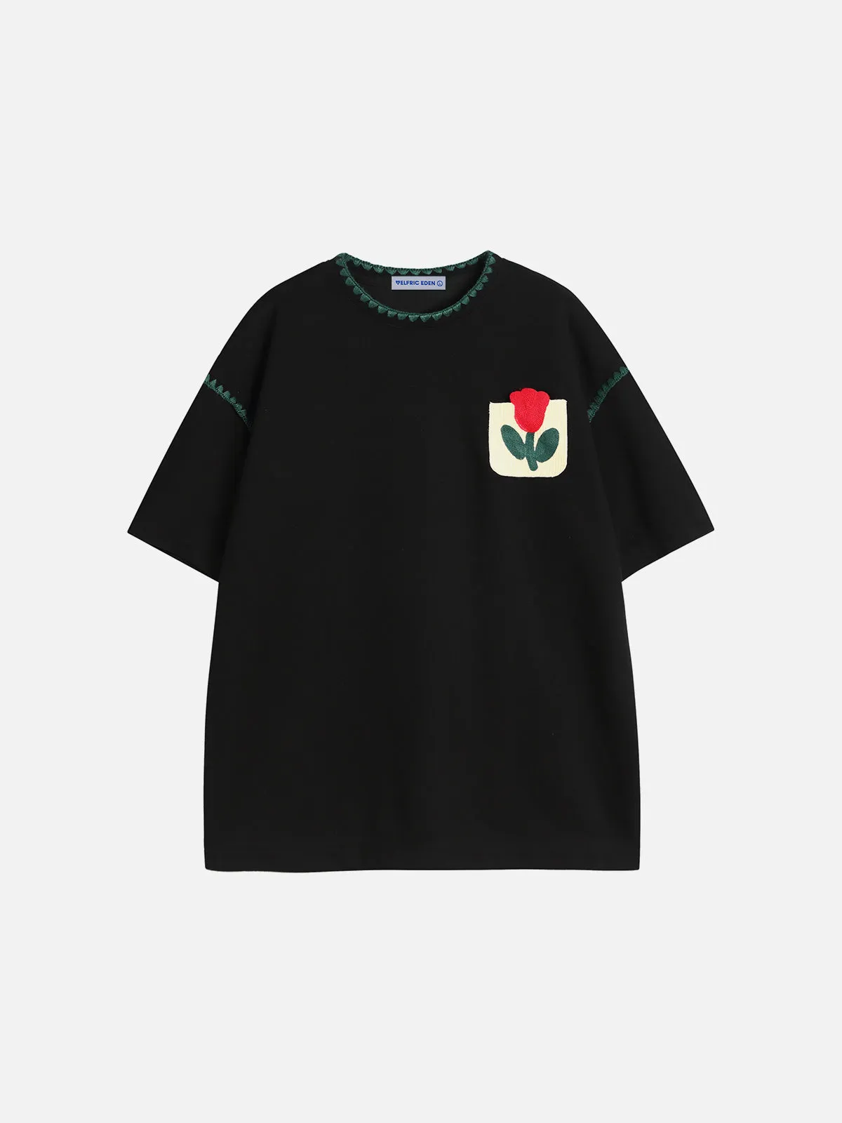 Aelfric Eden Crochet Floral Pocket Tee sold by Aelfric Eden product image thumbnail 2