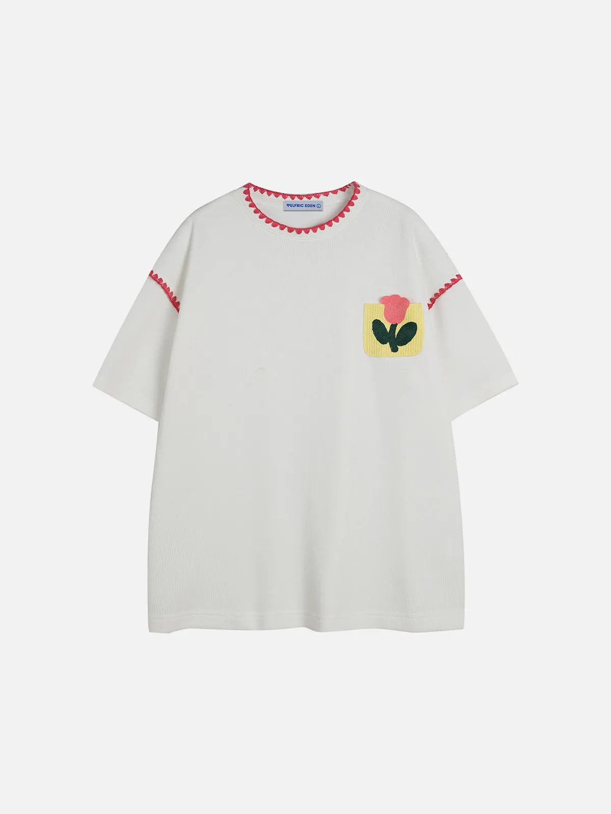 Aelfric Eden Crochet Floral Pocket Tee sold by Aelfric Eden